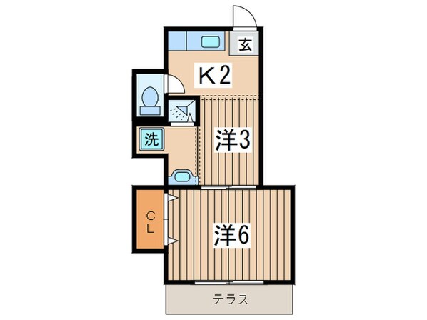 ハイム豊岡の物件間取画像